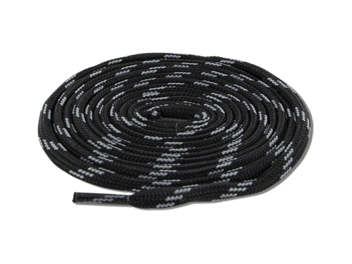 [FO-3100] Lacet noir/gris  (1 Paire)