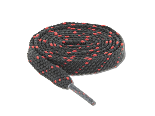 [FO-3102] Lacet noir/rouge  (1 Paire)