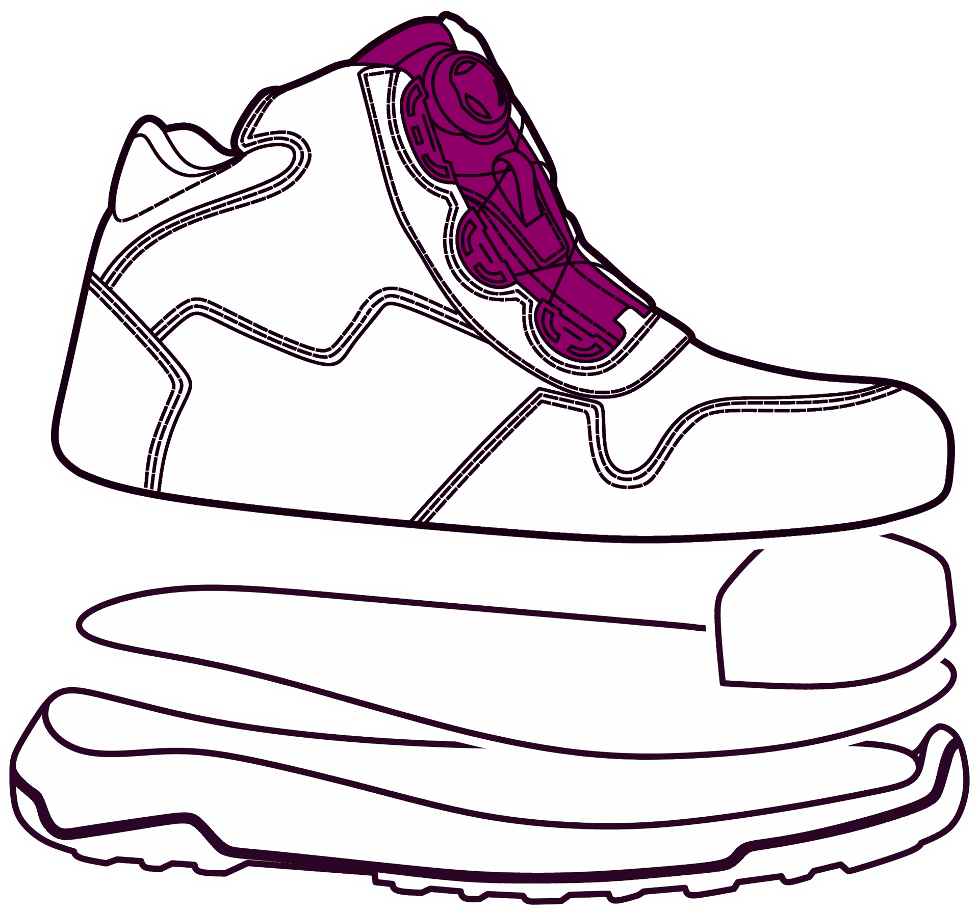 Fermée et matelassée / Système de fermeture Boa®